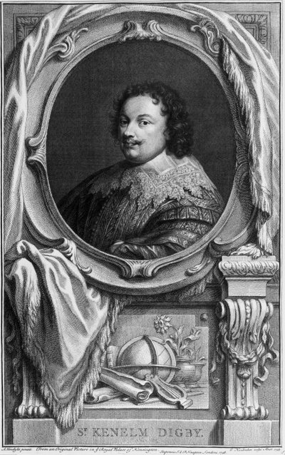 Sir Kenelm Digby, autor inglês, comandante naval e diplomata, c 1645 de Frederick (attr. to) Barnard