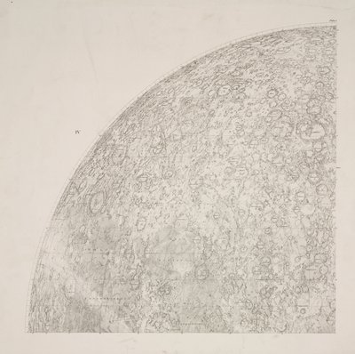 Mapa do quadrante sudeste da Cerveja & Madler Moon de John Pardon