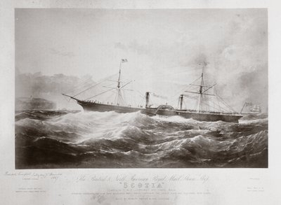 O navio de correio britânico e norte-americano Royal Mail Steam Ship 