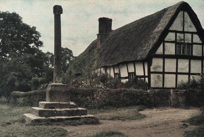 "The Village Cross, Ashton-Under-Hill, Gloucestershire" de Frederick (attr. to) Barnard