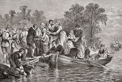 Tobacco Wives ou Tobacco Brides chegam a Jamestown, Virgínia, EUA de . .