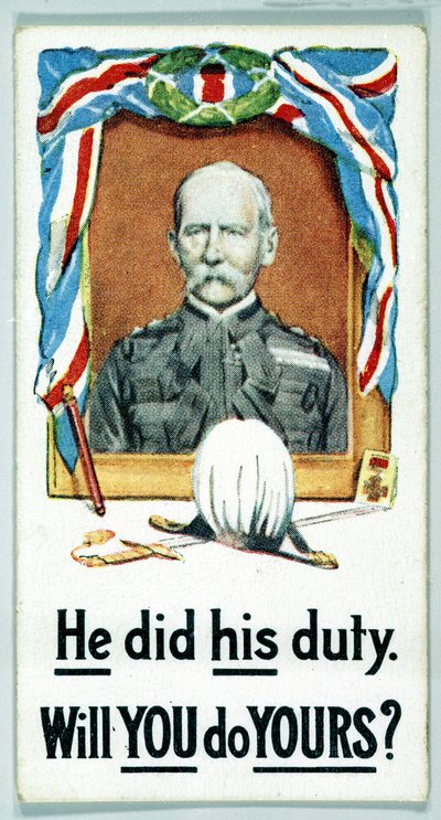 Reino Unido : Cartões de Cigarros - WW1 Recrutamento de Ferdinand Georg Waldmuller