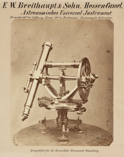 Círculo Universal, Observatório de Estrasburgo de Frederick (attr. to) Barnard