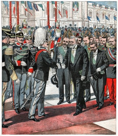 Victor Emmanuel III e Emile Loubet de . .