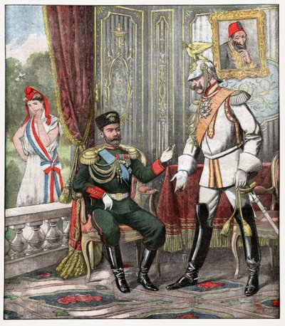 Guilherme II e Nicolau II de . .