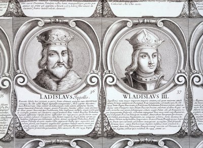 Wladyslaw II Jagiello, e Wladyslaw III Warnenczyk, não. 36 e 37 da 