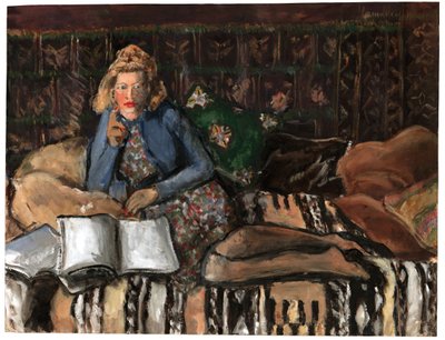 Mulher lendo, ca 1940-1950 de . .