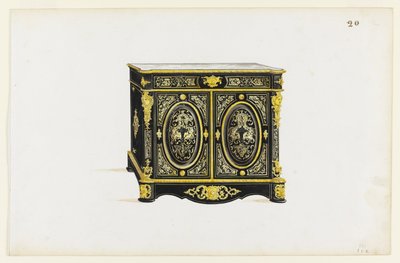 Projeto para um gabinete no estilo Boulle de Pagny