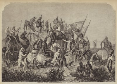 Sohir Singh, rajá dos sikhs, com seu acompanhante de after A. Soltykoff