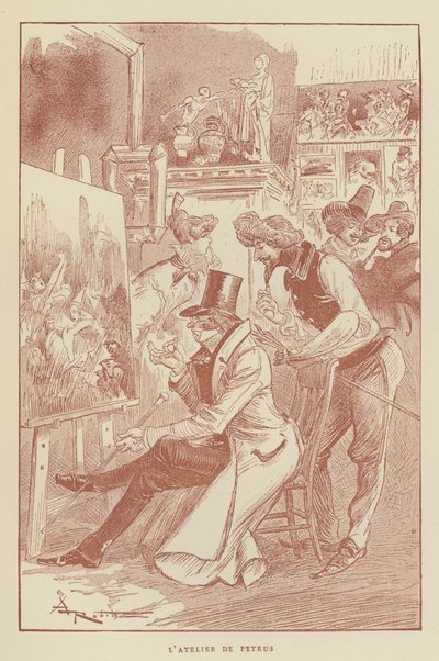LAtelier De Petrus de after Albert Robida