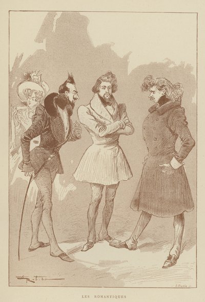 Os românticos de after Albert Robida