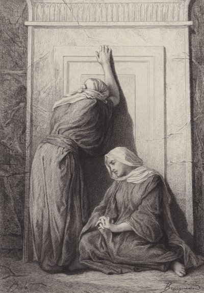 Maria Madalena e a outra Maria de after Albert Robida