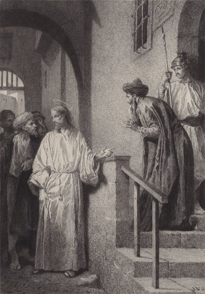 A mãe e os irmãos de Jesus de after Albert Robida
