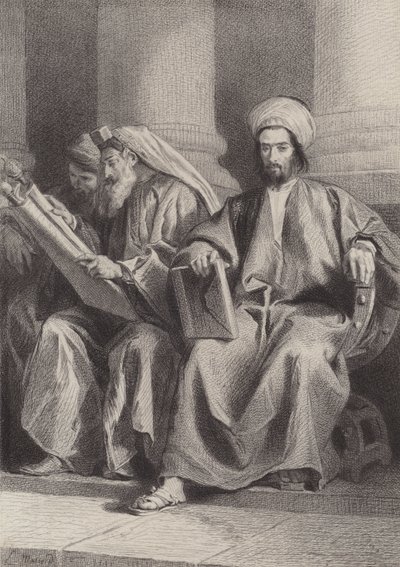 Os escribas e fariseus de after Albert Robida