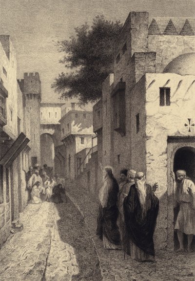 Os dez leprosos de after Albert Robida