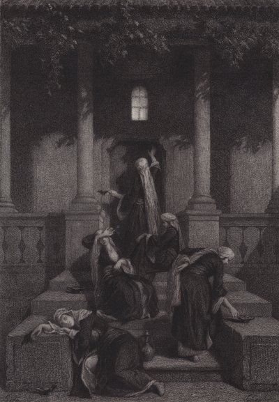 As virgens sábias e tolas de after Albert Robida
