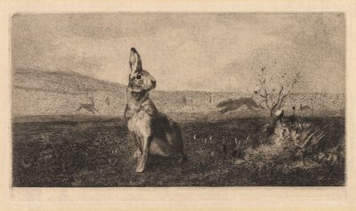 A lebre de after Albert de Balleroy