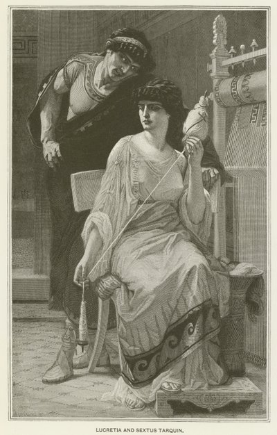 Lucretia e Sextus Tarquin de after Alexandre Cabanel