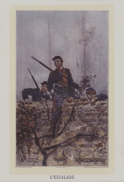 Lescalade (The Climb) de after Alphonse Marie de Neuville
