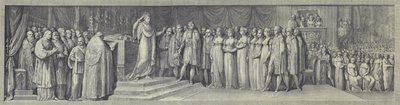 Coroação de Napoleão como rei da Itália na Catedral de Milão, 23 de maio de 1805 de after Andrea Appiani the Elder