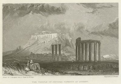 O Templo de Júpiter Olimpo em Atenas de after C. Stanfield