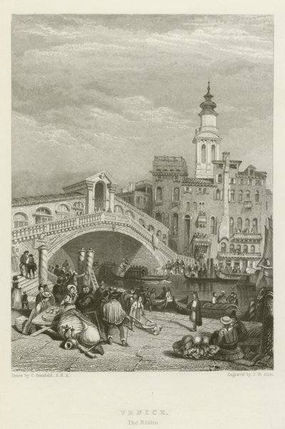 Veneza, o Rialto de after C. Stanfield