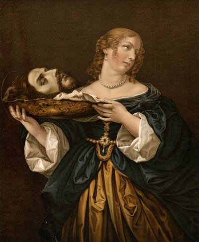 Herodias com a cabeça de João Batista de after Carlo Dolci