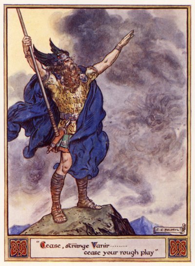 Cessar, estranho Vanir, cesse seu jogo duro de after Charles Edmund Brock