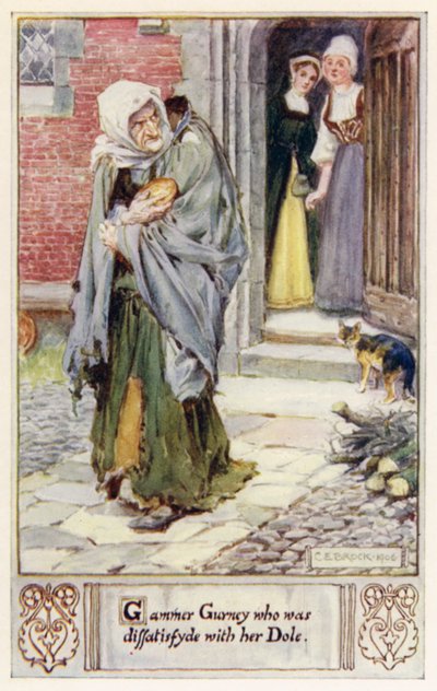 Gammer Gurney que estava descontente com ela Dole de after Charles Edmund Brock