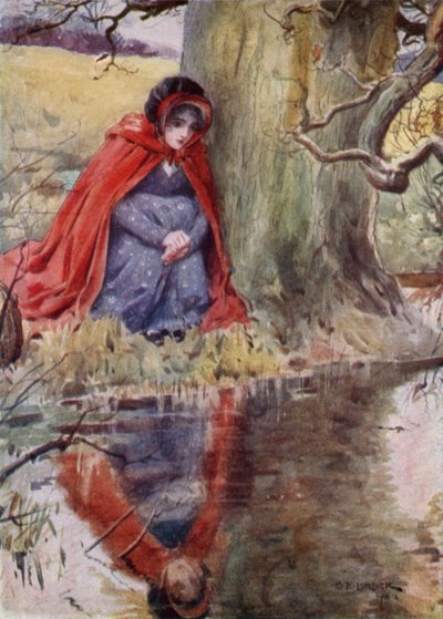 Hetty Sorrel na piscina de after Charles Edmund Brock