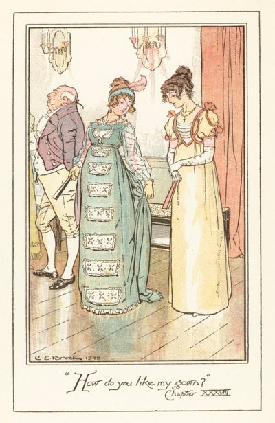 Ilustração para Jane Austens Emma de after Charles Edmund Brock