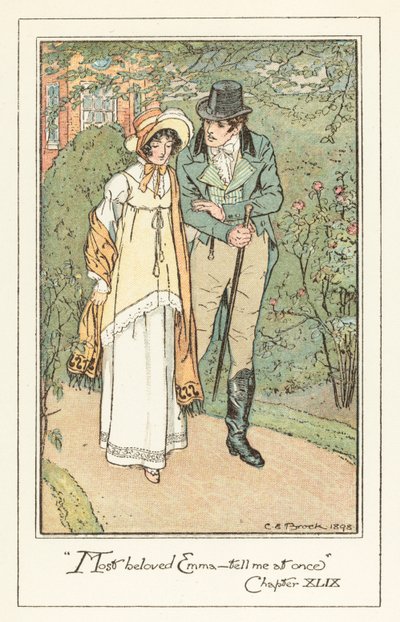 Ilustração para Jane Austens Emma de after Charles Edmund Brock
