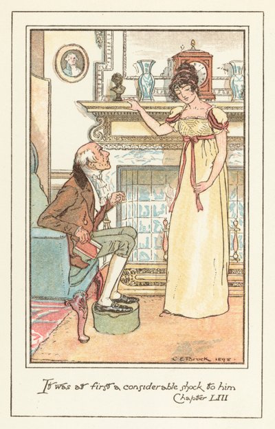 Ilustração para Jane Austens Emma de after Charles Edmund Brock