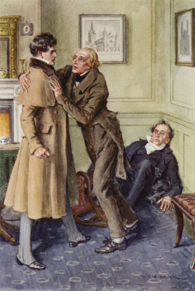 Ilustração para Martin Chuzzlewit de after Charles Edmund Brock
