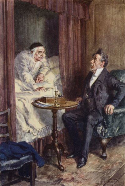 Ilustração para Martin Chuzzlewit de after Charles Edmund Brock