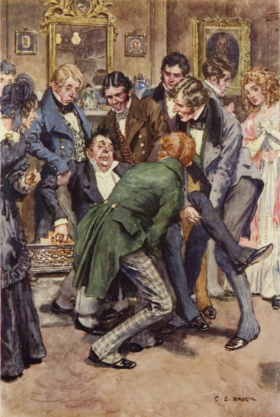 Ilustração para Martin Chuzzlewit de after Charles Edmund Brock