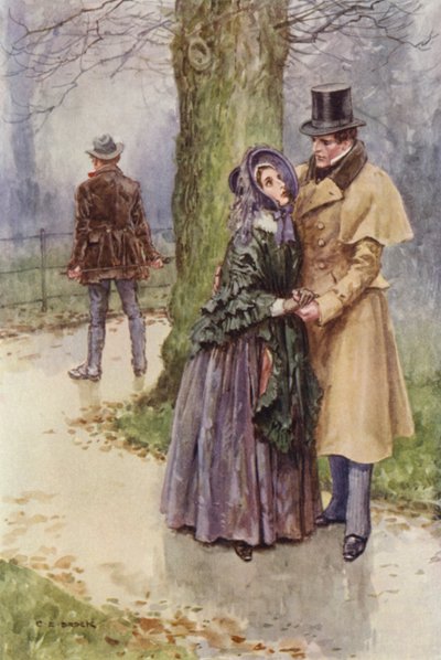 Ilustração para Martin Chuzzlewit de after Charles Edmund Brock