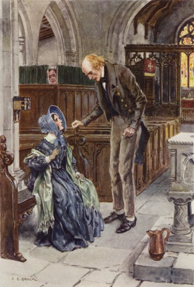 Ilustração para Martin Chuzzlewit de after Charles Edmund Brock