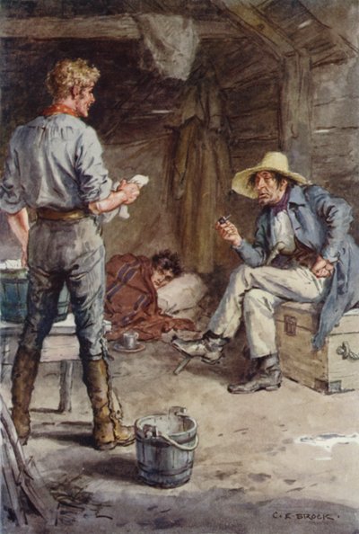 Ilustração para Martin Chuzzlewit de after Charles Edmund Brock