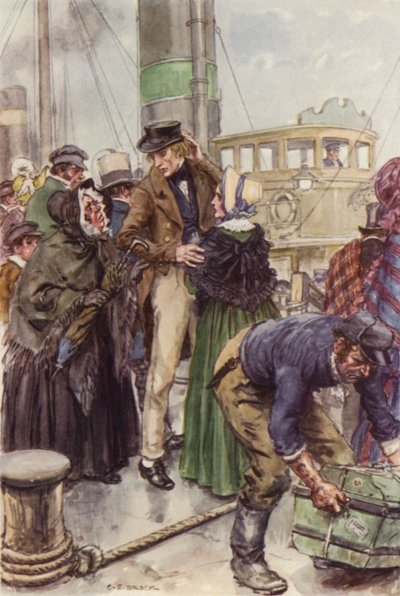 Ilustração para Martin Chuzzlewit de after Charles Edmund Brock