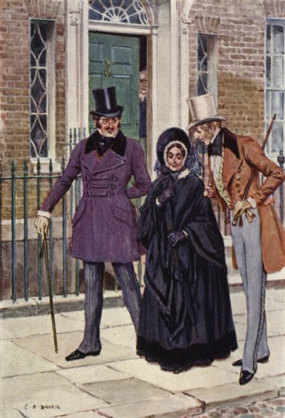 Ilustração para Nicholas Nickleby de after Charles Edmund Brock