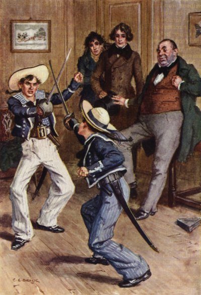 Ilustração para Nicholas Nickleby de after Charles Edmund Brock