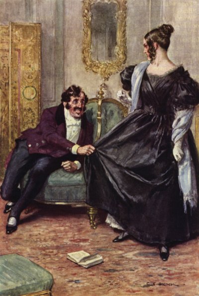 Ilustração para Nicholas Nickleby de after Charles Edmund Brock