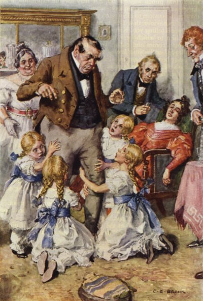 Ilustração para Nicholas Nickleby de after Charles Edmund Brock