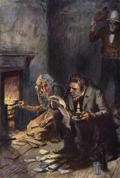 Ilustração para Nicholas Nickleby de after Charles Edmund Brock