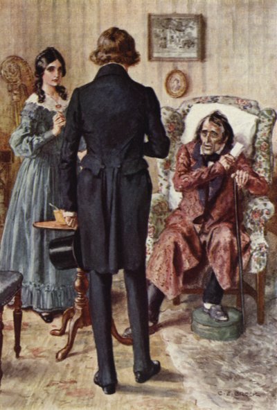 Ilustração para Nicholas Nickleby de after Charles Edmund Brock