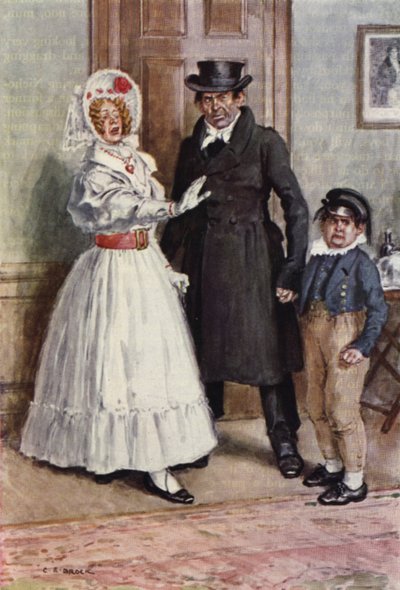 Ilustração para Nicholas Nickleby de after Charles Edmund Brock