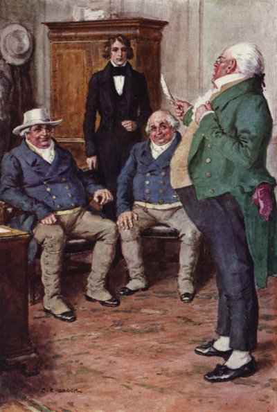 Ilustração para Nicholas Nickleby de after Charles Edmund Brock