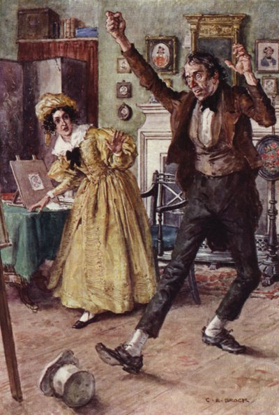 Ilustração para Nicholas Nickleby de after Charles Edmund Brock