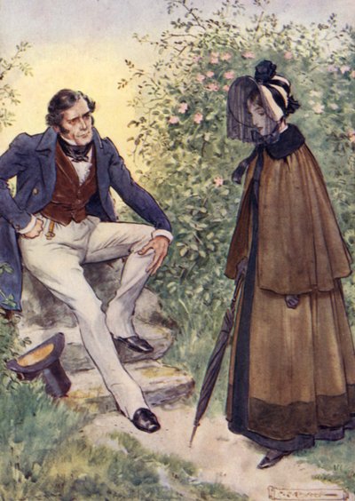 Jane Eyre encontra o Sr. Rochester pelo stile de after Charles Edmund Brock